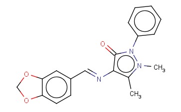 4-(PIPERONYLIDENEAMINO)ANTIPYRINE