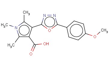 4-[5-(4-METHOXYPHENYL)-1,3,4-OXADIAZOL-2-YL]-1,2,5-TRIMETHYL-1H-PYRROLE-3-CARBOXYLIC ACID