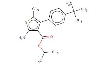 ISOPROPYL 2-AMINO-4-(4-TERT-BUTYLPHENYL)-5-METHYLTHIOPHENE-3-CARBOXYLATE