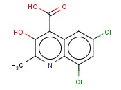 <span class='lighter'>4-QUINOLINECARBOXYLIC</span> ACID, <span class='lighter'>6,8-DICHLORO-3-HYDROXY-2-METHYL-</span>