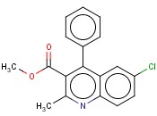 METHYL <span class='lighter'>6-CHLORO-2-METHYL-4-PHENYLQUINOLINE-3-CARBOXYLATE</span>