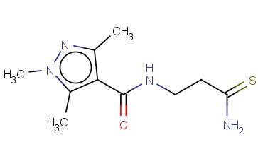 N-(2-CARBAMOTHIOYLETHYL)-1,3,5-TRIMETHYL-1H-PYRAZOLE-4-CARBOXAMIDE