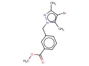 3-[(4-<span class='lighter'>溴</span>-3,5-二甲基-1H-<span class='lighter'>吡唑</span>-1-基)甲基]苯甲酸甲酯