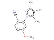 2-(4-BROMO-3,5-DIMETHYL-1H-PYRAZOL-1-YL)-<span class='lighter'>4-METHOXYBENZONITRILE</span>