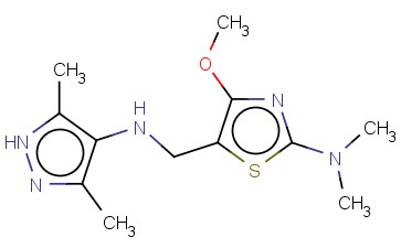 5-([(3,5-DIMETHYL-1H-PYRAZOL-4-YL)AMINO]METHYL)-4-METHOXY-N,N-DIMETHYL-1,3-THIAZOL-2-AMINE
