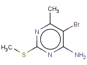 4-PYRIMIDINAMINE, 5-BROMO-6-METHYL-2-(METHYLTHIO)-
