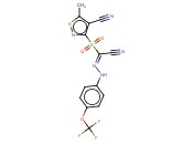 3-((CYANO-2-(4-(TRIFLUOROMETHOXYPHENYL)CARBOHYDRAZONOYL)SULFONYL)-5-METHYL-4ISOTHIAZOLECARBONITRILE)