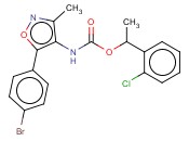 [5-(4-BROMOPHENYL)-3-METHYLISOXAZOL-4-YL]CARBAMIC ACID 1-(2-CHLOROPHENYL)ETHYL ESTER