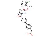 [1,1'-BIPHENYL]-4-ACETIC ACID, 4'-[4-[[[1-(2-CHLOROPHENYL)ETHOXY]CARBONYL]AMINO]-3-METHYL-5-ISOXAZOLYL]-