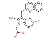 2-(5-FLUORO-2-METHYL-3-(QUINOLIN-2-YLMETHYL)-1H-INDOL-1-YL)ACETIC ACID