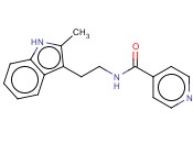 N-(2-(2-METHYL-3-INDOLYL)ETHYL)<span class='lighter'>ISONICOTINAMIDE</span>