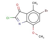 <span class='lighter'>3-PSEUDOINDOLONE</span>, <span class='lighter'>5-BROMO-2-CHLORO-7-METHOXY-4-METHYL-</span>