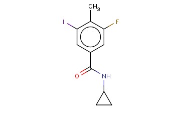 N-CYCLOPROPYL-3-FLUORO-5-IODO-4-METHYLBENZAMIDE