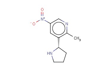 3-((2S)PYRROLIDIN-2-YL)-<span class='lighter'>2-METHYL-5-NITROPYRIDINE</span>