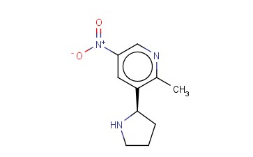 3-((2R)PYRROLIDIN-2-YL)-<span class='lighter'>2-METHYL-5-NITROPYRIDINE</span>