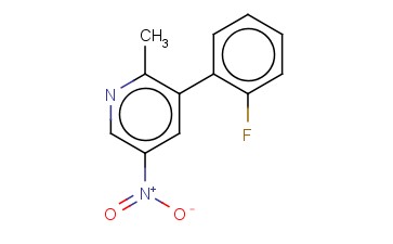 3-(2-FLUOROPHENYL)-<span class='lighter'>2-METHYL-5-NITROPYRIDINE</span>