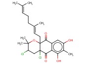 3,4A-DICHLORO-10A-(3,7-DIMETHYLOCTA-2,6-DIEN-1-YL)-6,8-DIHYDROXY-2,2,7-TRIMETHYL-2H,3H,4H,4AH,5H,10H,10AH-NAPHTHO[2,3-B]PYRAN-5,10-DIONE