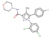 1-(2,4-二氯苯)-5-(4-碘苯基)-4-甲基-N-4-<span class='lighter'>吗</span><span class='lighter'>啉</span><span class='lighter'>基</span>-1H-吡唑-3-甲酰胺
