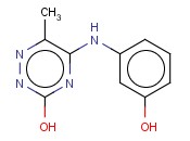 5-[(3-HYDROXYPHENYL)AMINO]-6-METHYL-1,2,4-TRIAZIN-3(2H)-ONE
