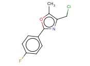 4-CHLOROMETHYL-2-(4-FLUORO-PHENYL)-5-METHYL-<span class='lighter'>OXAZOLE</span>