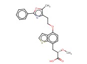 (S)-2-甲<span class='lighter'>氧基</span>-3-[4-[2-(5-<span class='lighter'>甲基</span>-2-苯基<span class='lighter'>恶</span><span class='lighter'>唑</span>-4-基)<span class='lighter'>乙</span><span class='lighter'>氧基</span>]苯并[b]噻吩-7-基]丙酸