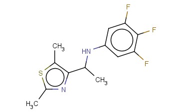 N-[1-(DIMETHYL-1,3-THIAZOL-4-YL)ETHYL]-3,4,5-TRIFLUOROANILINE