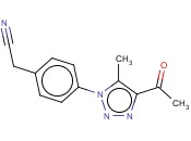 2-[4-(4-<span class='lighter'>ACETYL</span>-5-METHYL-1H-1,2,3-TRIAZOL-1-YL)PHENYL]<span class='lighter'>ACETONITRILE</span>