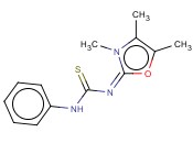 THIOUREA, PHENYL(3,4,5-TRIMETHYL-2(3H)-OXAZOLYLIDENE)