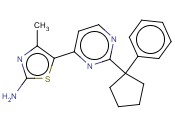 4-METHYL-5-(2-(1-PHENYLCYCLOPENTYL)PYRIMIDIN-4-YL)THIAZOL-2-AMINE