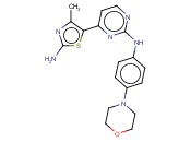 4-(2-氨基-4-甲基-5-噻唑<span class='lighter'>基</span>)-N-[4-(4-<span class='lighter'>吗</span><span class='lighter'>啉</span><span class='lighter'>基</span>)苯基]-2-嘧啶胺