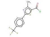 4-<span class='lighter'>甲基</span>-2-(4-<span class='lighter'>三</span><span class='lighter'>氟</span><span class='lighter'>甲基</span>)<span class='lighter'>苯</span>-1,3-噻唑-5-羰<span class='lighter'>酰</span><span class='lighter'>氯</span>