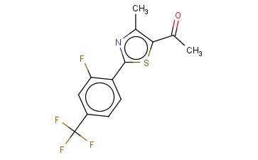1-(2-(2-FLUORO-4-(TRIFLUOROMETHYL)PHENYL)-4-METHYLTHIAZOL-5-YL)ETHANONE