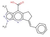 7-BENZYLIDENE-1,3-DIMETHYL-1,5,6,7-TETRAHYDRO-1,2,8-TRIAZA-S-INDACENE-4-CARBOXYLIC ACID