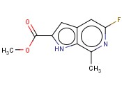 METHYL 5-FLUORO-7-METHYL-1H-PYRROLO[2,3-C]PYRIDINE-2-CARBOXYLATE