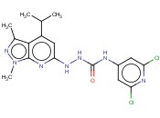 1-(2,6-dichloropyridin-4-yl)-3-[(1,3-dimethyl-4-propan-2-ylpyrazolo[3,4-b]pyridin-6-yl)amino]urea