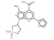 1-(1,1-DIOXIDOTETRAHYDRO-3-THIENYL)-6-(2-FURYL)-3-METHYL-1H-PYRAZOLO[3,4-B]PYRIDINE-4-CARBOXYLIC ACID