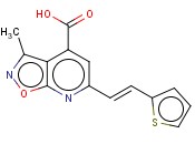 3-METHYL-6-(2-THIOPHEN-2-YL-VINYL)-ISOXAZOLO[5,4-B]PYRIDINE-4-CARBOXYLIC ACID