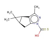 (3BS,4AR)-3,4,4-TRIMETHYL-3B,4,4A,5-TETRAHYDRO-1H-CYCLOPROPA[3,4]CYCLOPENTA[1,2-C]PYRAZOLE-1-CARBOTHIOIC O-ACID