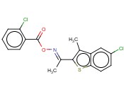 [1-(5-CHLORO-3-METHYL-1-BENZOTHIOPHEN-2-YL)ETHYLIDENEAMINO]-<span class='lighter'>2-CHLOROBENZOATE</span>