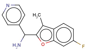 (6-FLUORO-3-METHYL-1-BENZOFURAN-2-YL)(PYRIDIN-4-YL)METHANAMINE