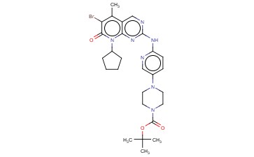 1-PIPERAZINECARBOXYLIC ACID, 4-[6-[(6-BROMO-8-CYCLOPENTYL-7,8-DIHYDRO-5-METHYL-7-OXOPYRIDO[2,3-D]PYRIMIDIN-2-YL)AMINO]-3-PYRIDINYL]-, 1,1-DIMETHYLETHYL ESTER