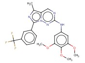 5-METHYL-7-(3-(TRIFLUOROMETHYL)PHENYL)-N-(3,4,5-TRIMETHOXYPHENYL)-IMIDAZO[5,1-F][1,2,4]-TRIAZIN-2-AMINE