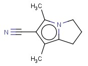 <span class='lighter'>1H-PYRROLIZINE-6-CARBONITRILE</span>, <span class='lighter'>2,3-DIHYDRO-5,7-DIMETHYL-</span>