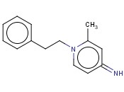 <span class='lighter'>2-PICOLINE</span>, 1,4-DIHYDRO-4-IMINO-1-PHENETHYL-