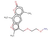 3-(2-AMINOOXY-ETHOXYMETHYL)-2,5,9-TRIMETHYL-FURO[3,2-G]CHROMEN-7-ONE
