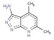4,6-二<span class='lighter'>甲基</span>-3-<span class='lighter'>氨基</span>吡唑并[3,4-B]<span class='lighter'>吡啶</span>