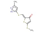 2-[(3-METHYL-1H-PYRAZOLE-5-YLTHIO)METHYLENE]-5-(METHYLTHIO)THIOPHEN-3(2H)-ONE