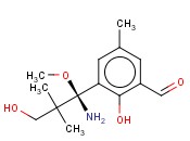 3-[(1S)-1-AMINO-3-HYDROXY-1-METHOXY-2,2-DIMETHYLPROPYL]-2-HYDROXY-5-METHYLBENZALDEHYDE