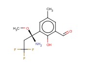 3-[(1S)-1-AMINO-3,3,3-TRIFLUORO-1-METHOXYPROPYL]-2-HYDROXY-5-METHYLBENZALDEHYDE