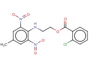 2-(2,6-DINITRO-4-METHYLANILINO)ETHYL <span class='lighter'>2-CHLOROBENZOATE</span>